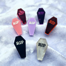 COFFIN STUD EARRINGS