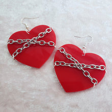 Heart Chain Earrings