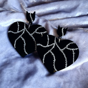 Catwoman Heart Earrings