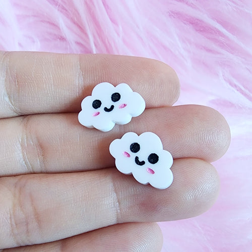 Happy Cloud Stud Earrings