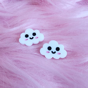 Happy Cloud Stud Earrings