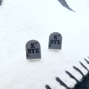 KBYE TOMBSTONE STUD EARRINGS