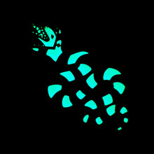 Beetlejuice Sandworm Glow in the dark enamel pin