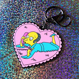 Mr. Burns heart Keychain