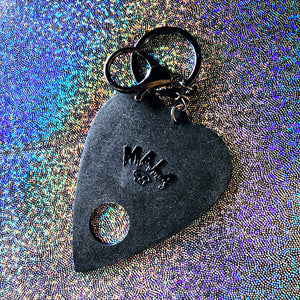Never Trust the Living Enamel Keychain - glow in the dark