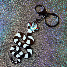 Beetlejuice Sandworm Glow in the dark enamel Keychain